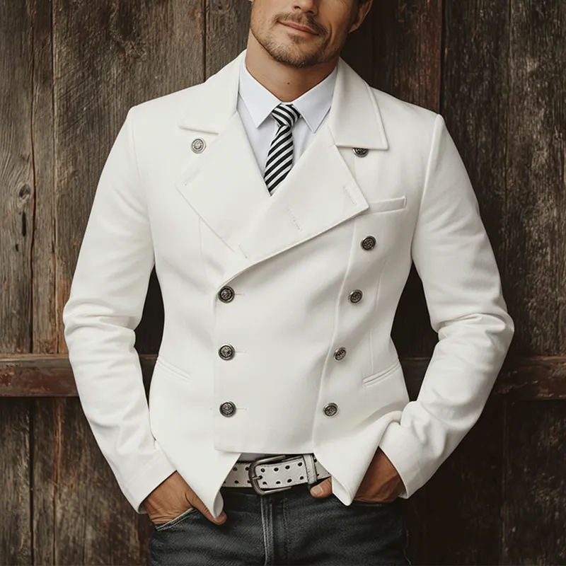 Men's Winter Fashion Cotton Blend Double Breasted Jacket MTA2084J0P sold by Manly product image thumbnail 2