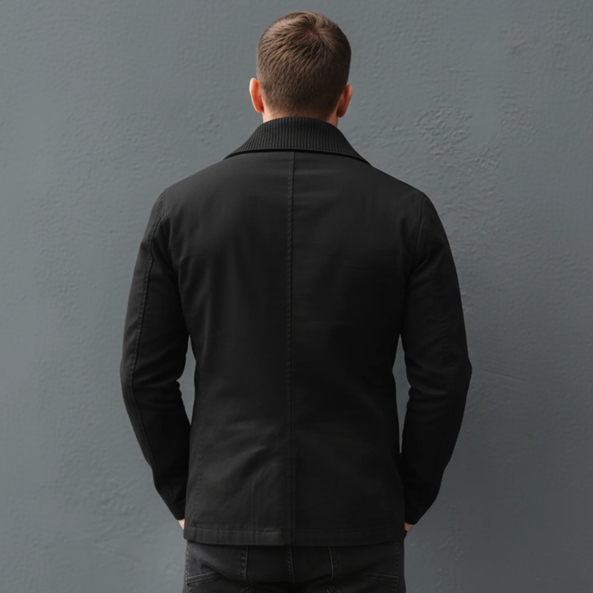 Men's Classic Corduroy Lapel Double-Breasted Cotton Blend Slim Fit Jacket MTA2476J0K sold by Manly product image thumbnail 5