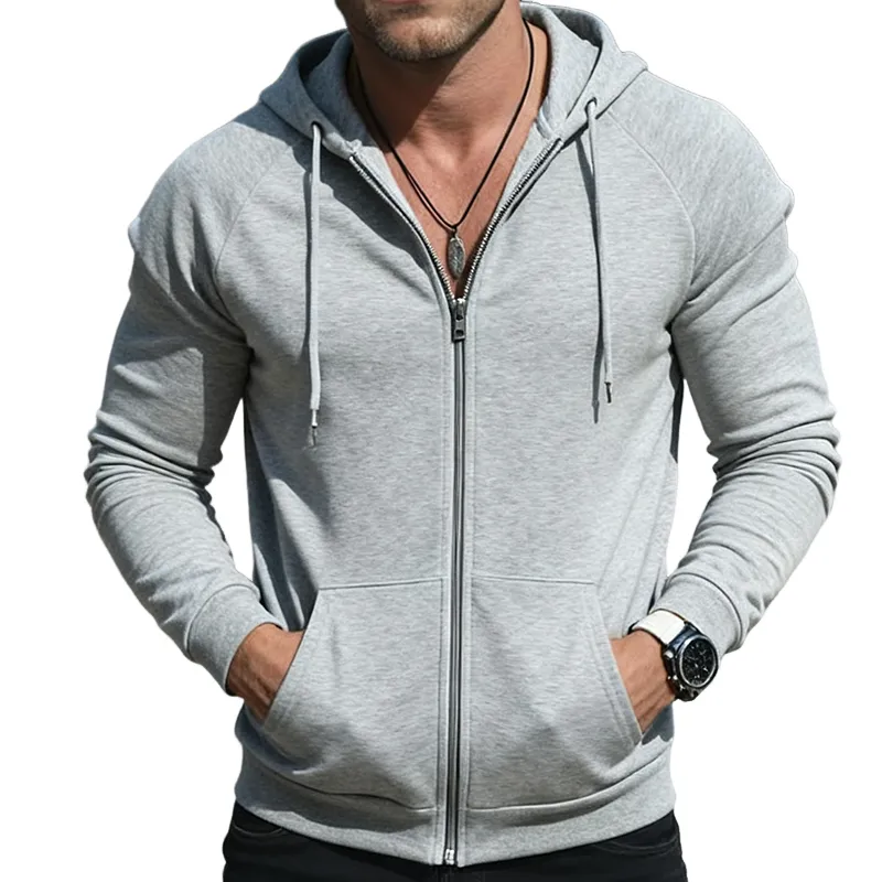 Men's Retro Casual Zipper Sweatshirt Hooded Jacket MTA2441J3TO sold by Manly