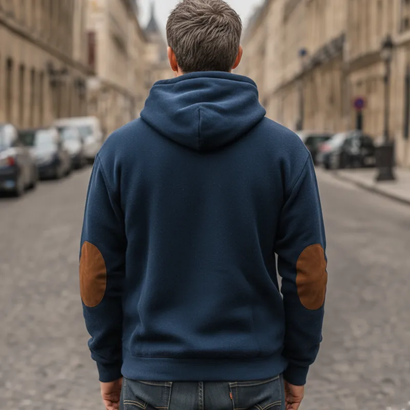 Men's Classic Thickened Loose Colorblock Hoodie MTA2095J8U sold by Manly product image thumbnail 5