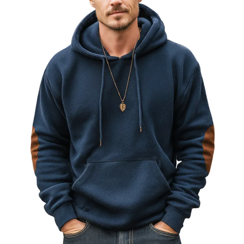 Men's Classic Thickened Loose Colorblock Hoodie MTA2095J8U sold by Manly