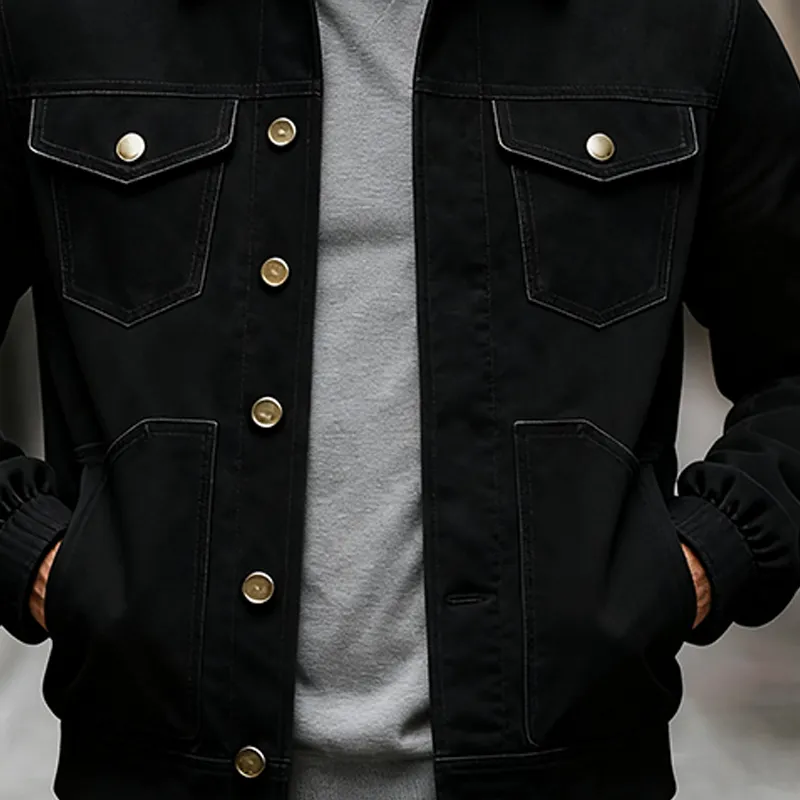 Men's Vintage Motorcycle Style Faux Suede Slim Fit Jacket MTA2419J4X sold by Manly product image thumbnail 4