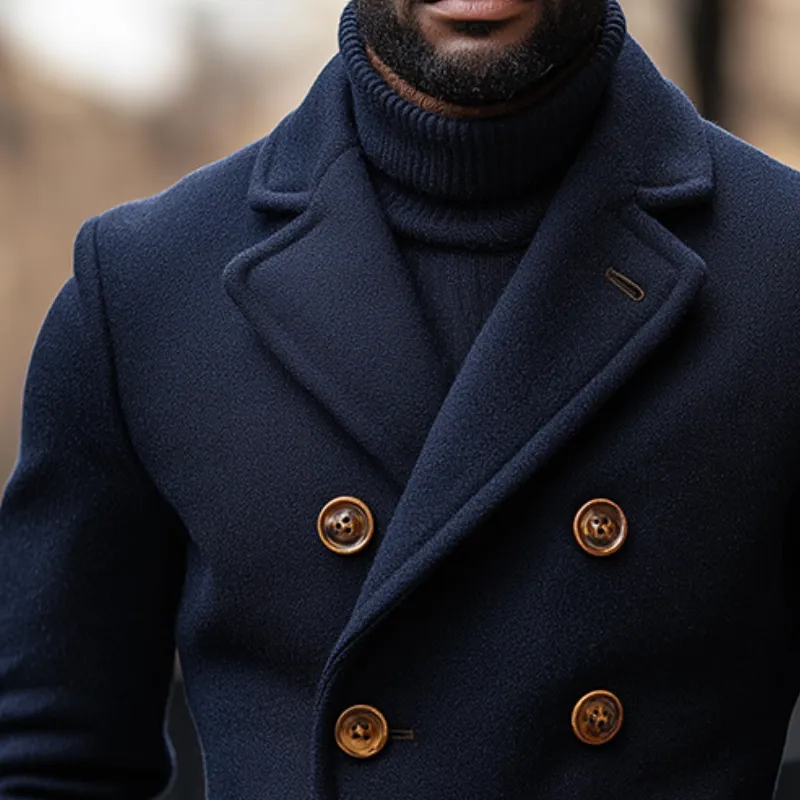 Men's Vintage Casual Double Breasted Lapel Jacket MTA2175J5TO sold by Manly product image thumbnail 3