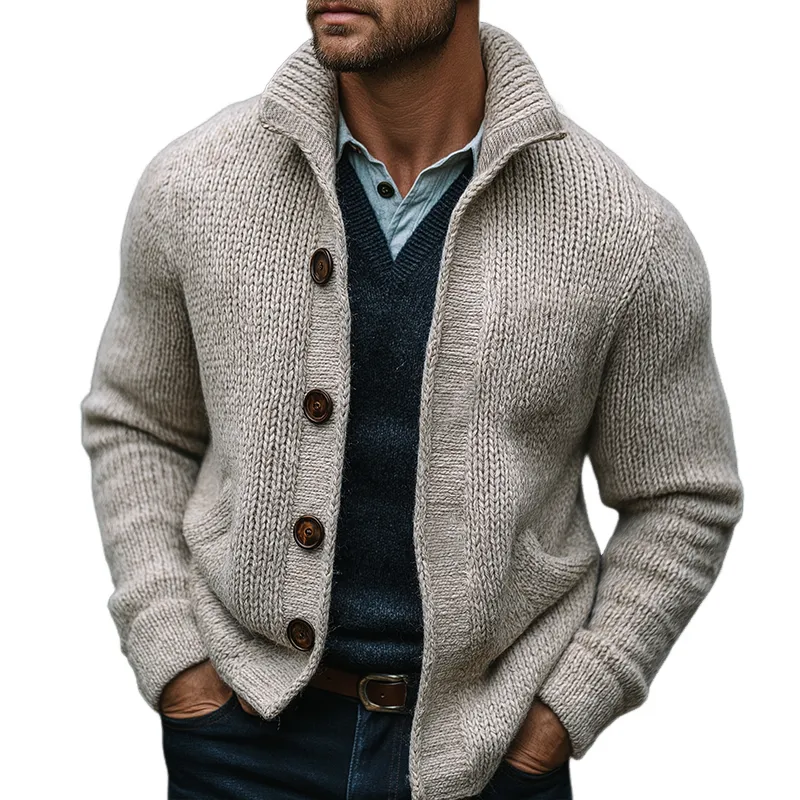 Men's Vintage Casual Knit Button Cardigan MTA2171J2TO sold by Manly