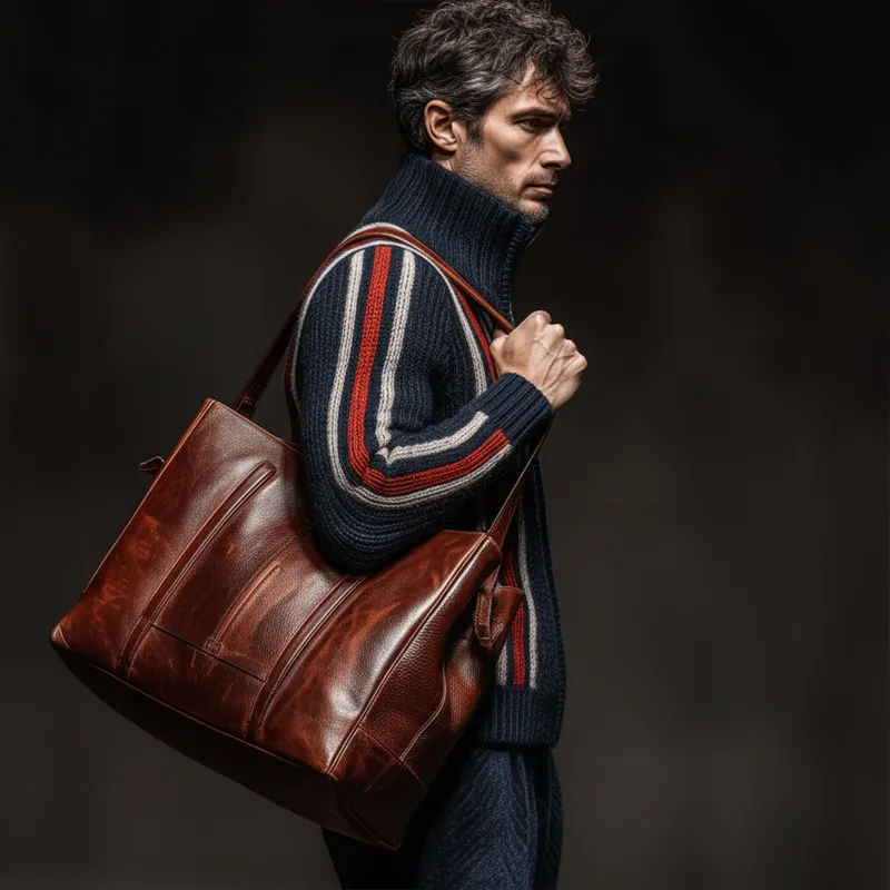 Men's Classic Colorblock Striped Stand Collar Zippered Knit Cardigan MTA2224J8U sold by Manly product image thumbnail 4