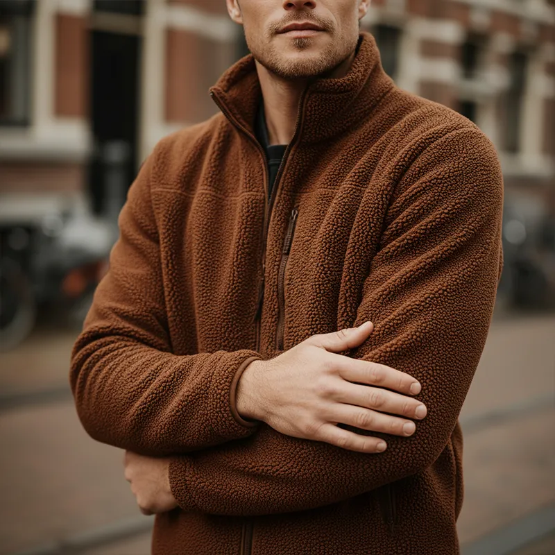 Men's Winter Fashion Polar Fleece Zipper Warm Jacket MTA2214J6P sold by Manly product image thumbnail 4