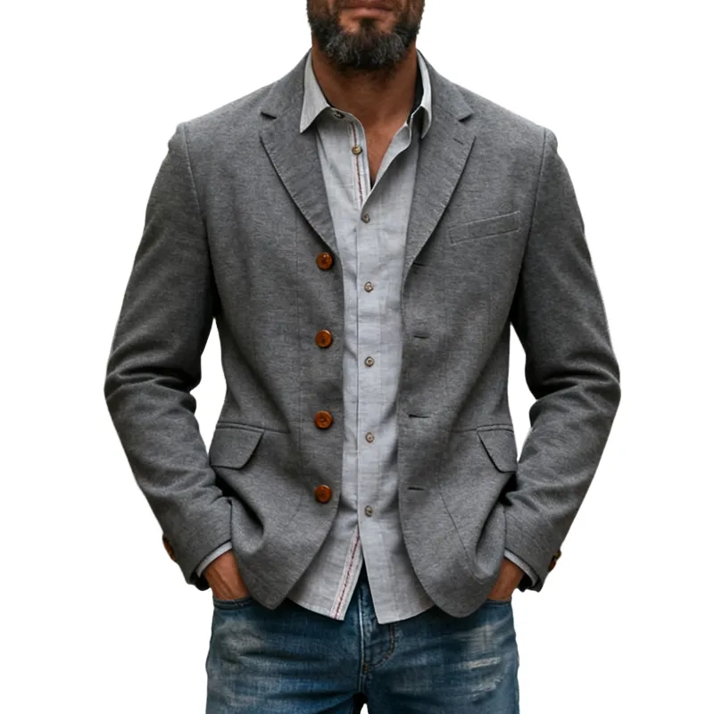 Men's Casual Cotton Blend Single-Breasted Blazer MTA2274J7X sold by Manly