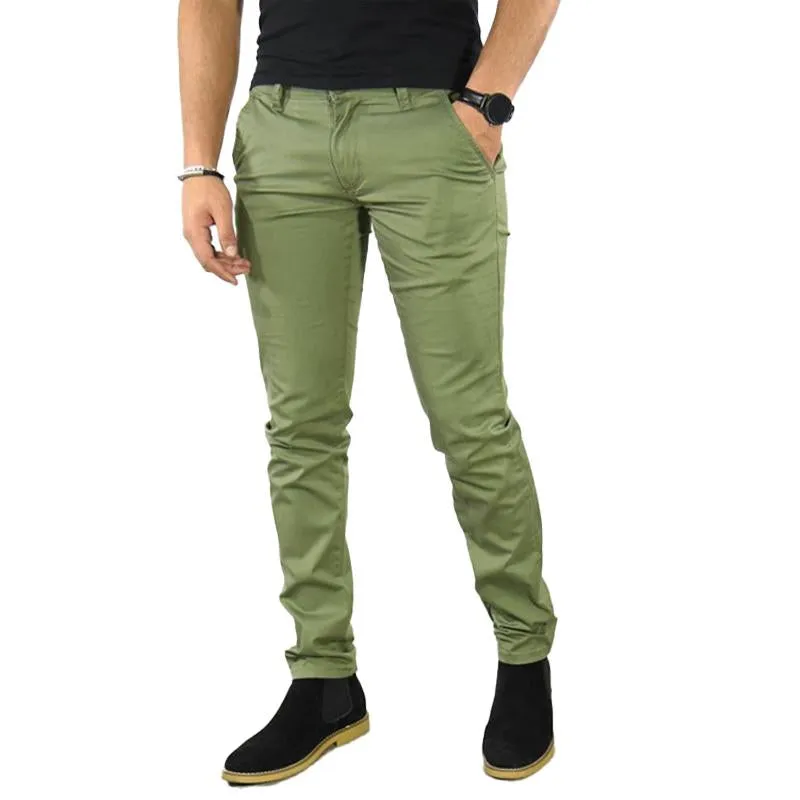 Men's Solid Color Casual Trousers 84493704X sold by Manly