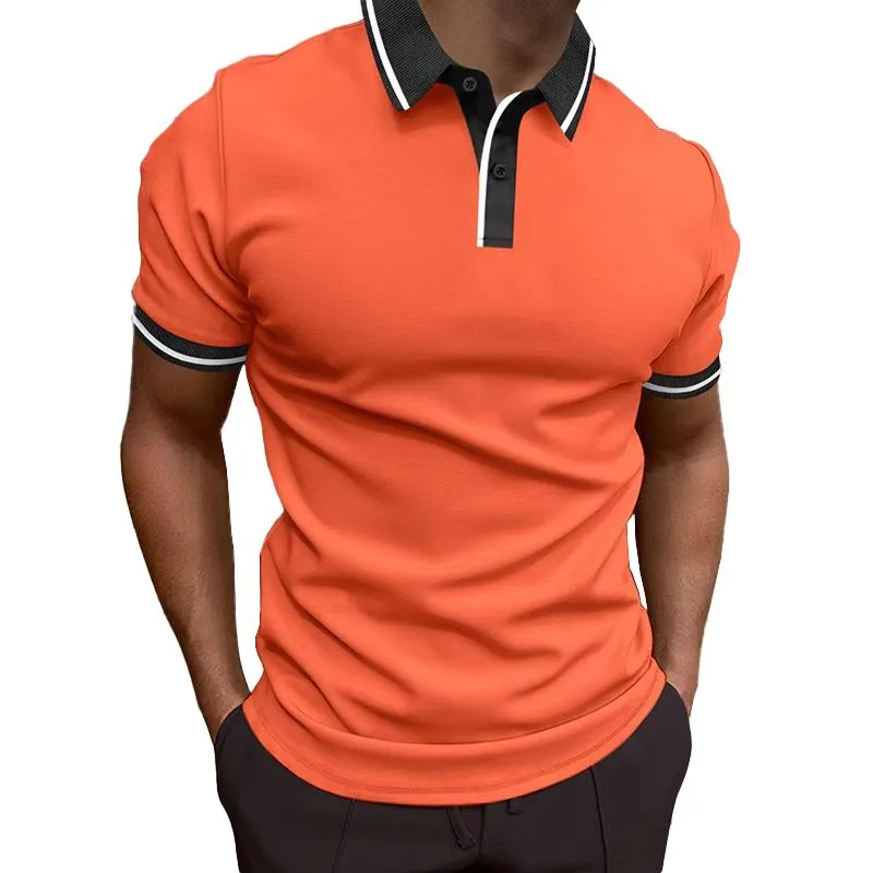 Men's Colorblock Lapel Short Sleeve Polo Shirt 70989049Z sold by Manly product image thumbnail 2