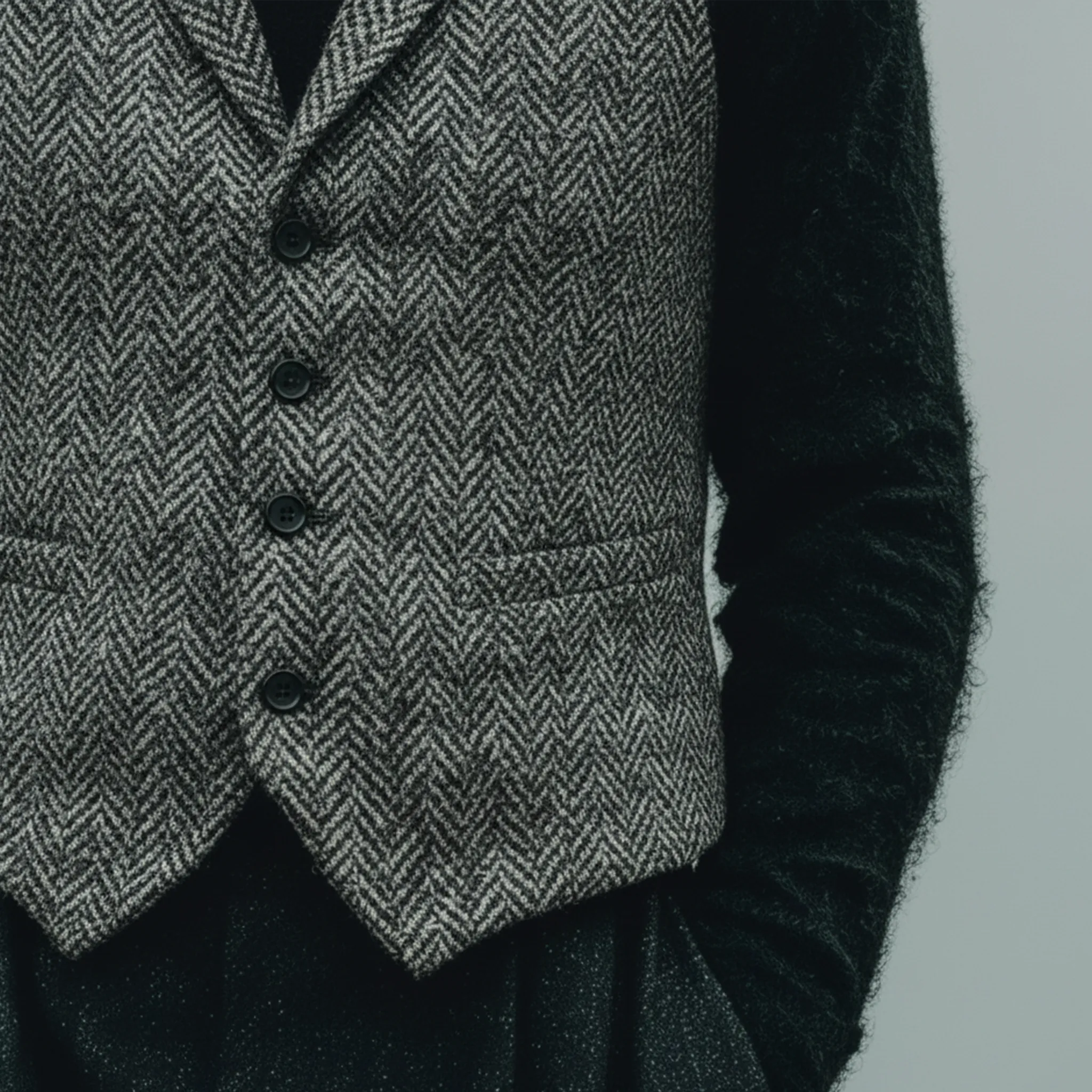 Men's Classic Business And Casual Faux Herringbone Vest MTA3094J5K sold by Manly product image thumbnail 5