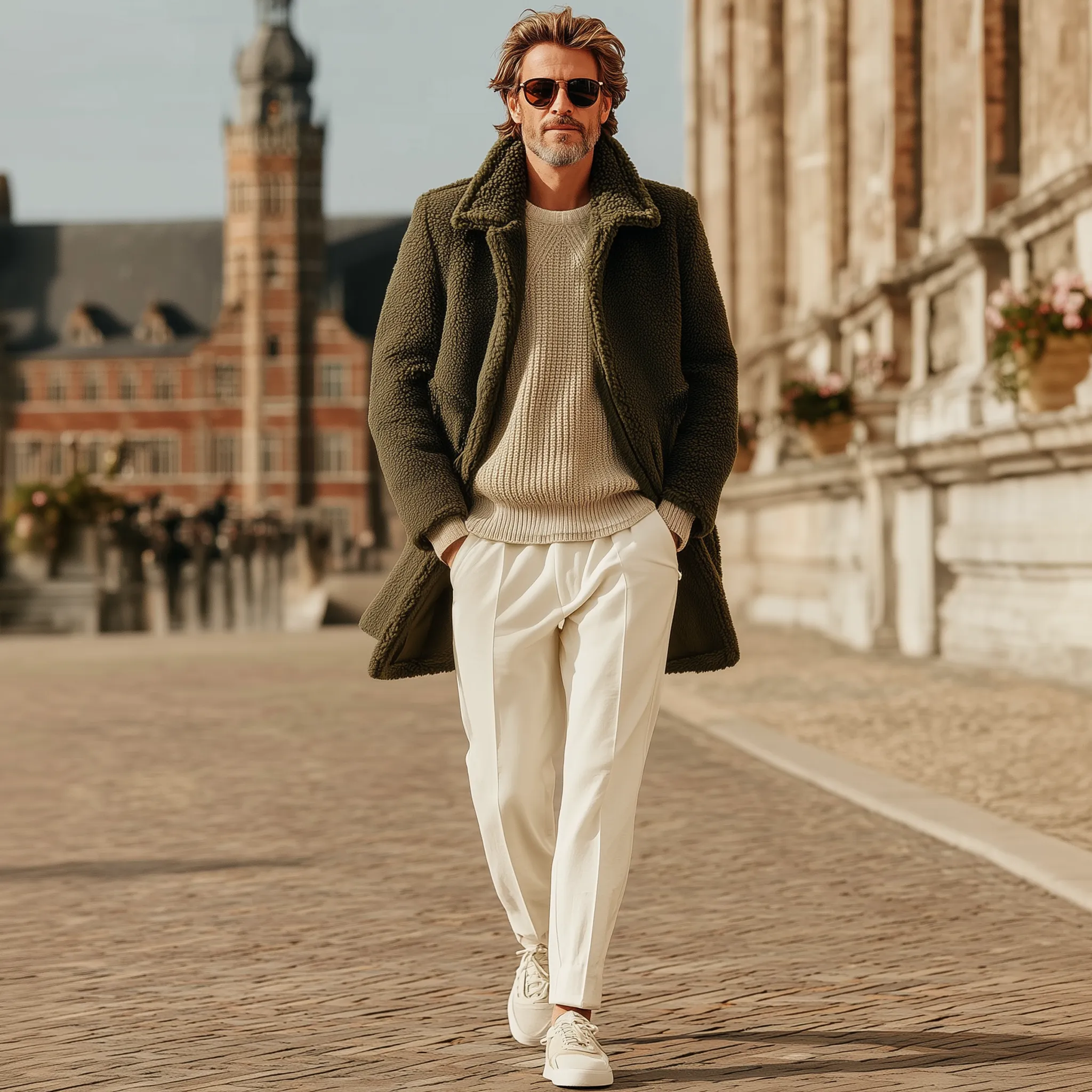 Men's Classic Casual Lapel Fleece Button Coat MTA3087J2K sold by Manly product image thumbnail 3