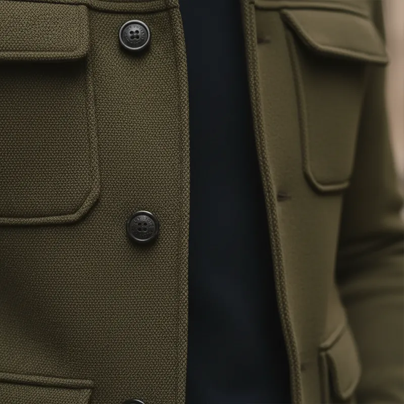 Men's Winter Retro Solid Color Faux Wool Short Coat MTA3046J8P sold by Manly product image thumbnail 5