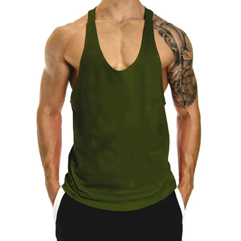 Men's Solid Sleeveless Loose Sports Fitness Tank Top 80453667Z sold by Manly product image thumbnail 5
