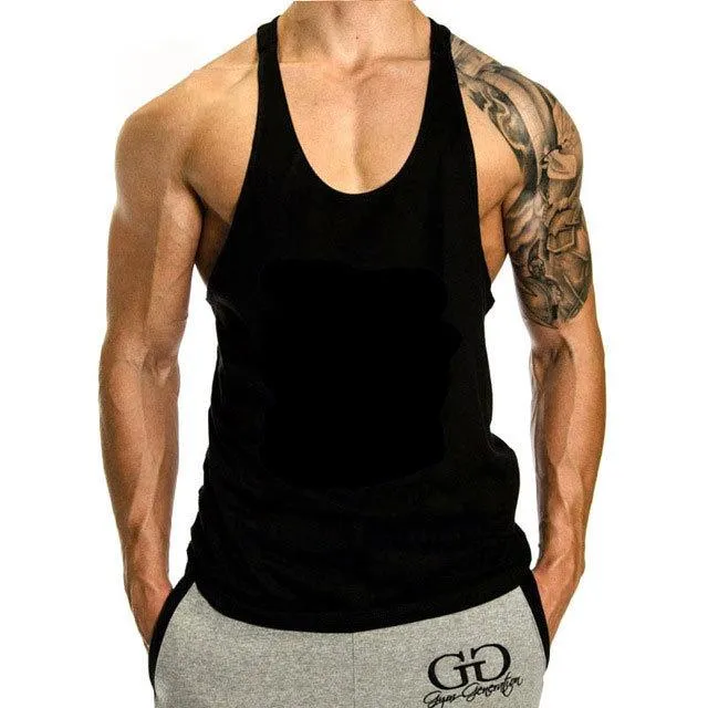 Men's Solid Sleeveless Loose Sports Fitness Tank Top 80453667Z sold by Manly product image thumbnail 2
