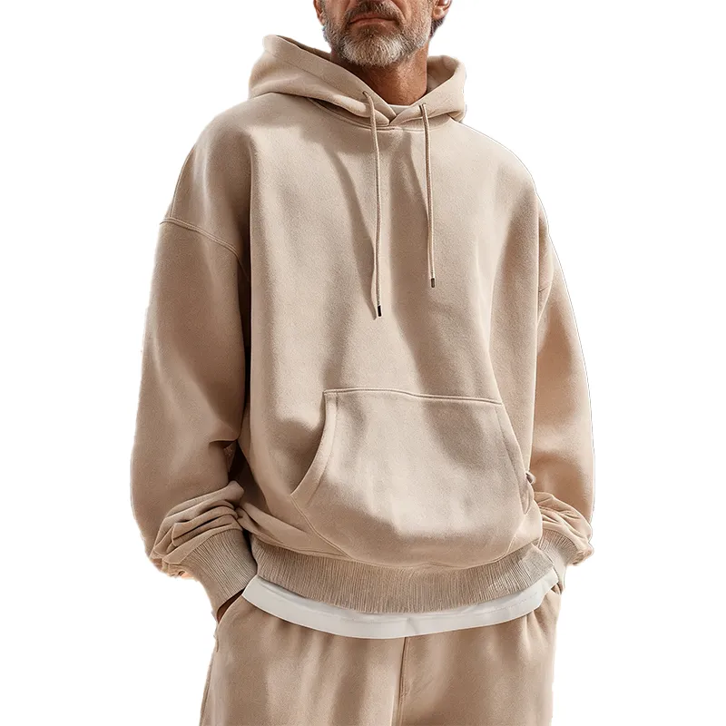 Men's Simple And Stylish Cotton Blend Hooded Sweatshirt MTA2774J4P sold by Manly