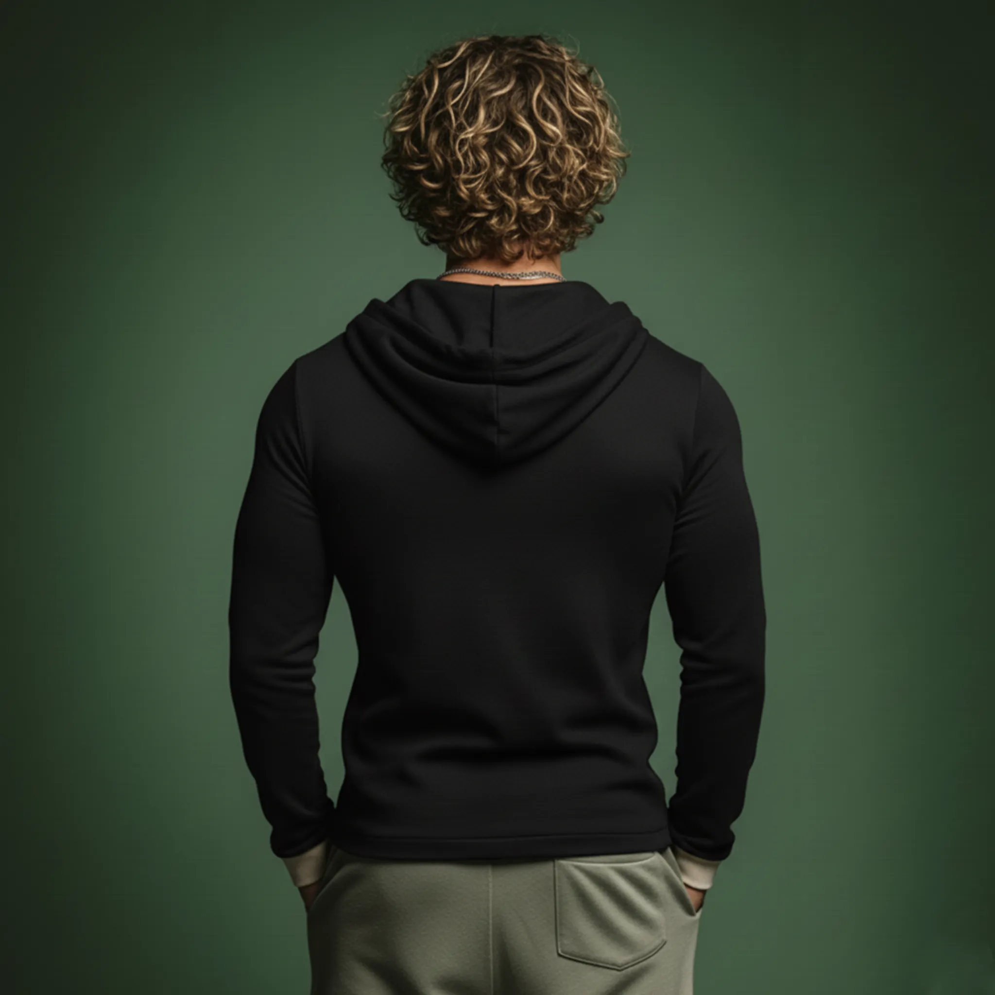 Men's Classic Casual Cotton Blend Slim Fit Hooded V-Neck Long Sleeve T-Shirt MTA2976J7K sold by Manly product image thumbnail 4