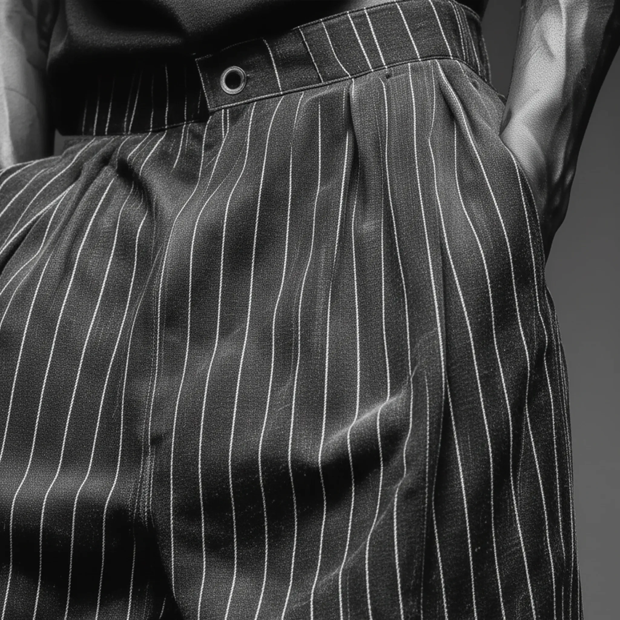 Men's Classic Casual Striped Cotton Blend Loose-fitting Trousers MTA2935J0K sold by Manly product image thumbnail 5