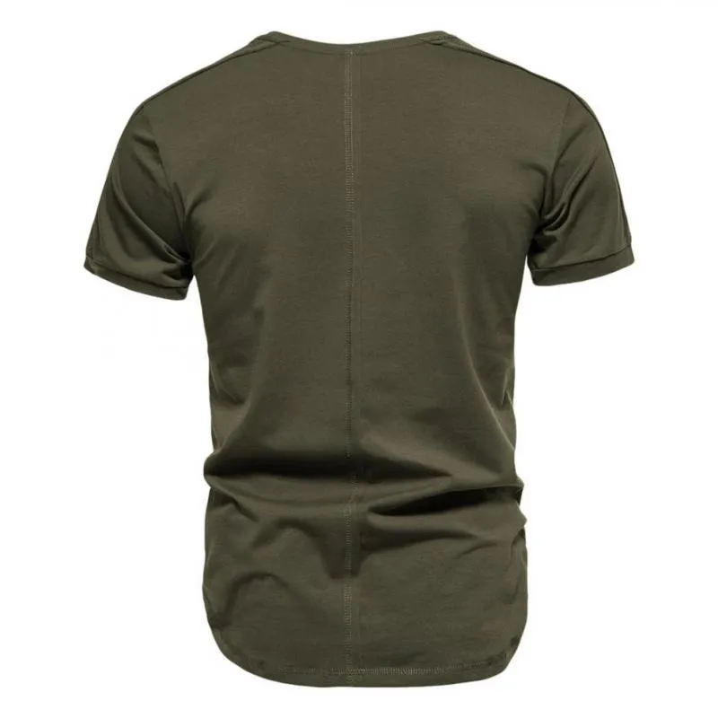Men's Solid Round Neck Short Sleeve T-shirt 43330950Z sold by Manly product image thumbnail 3