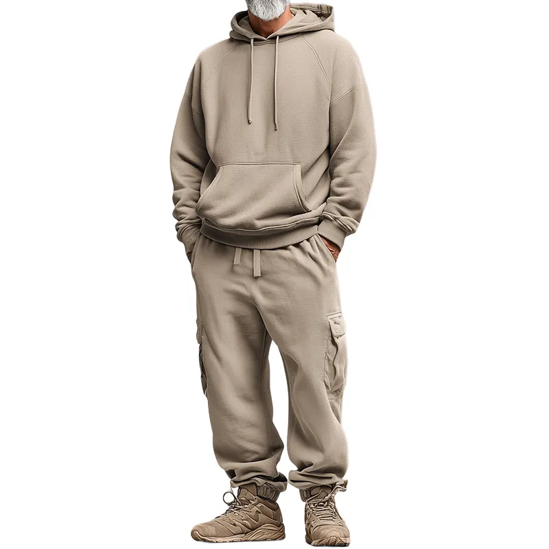 Men's Retro Casual Hoodie And Pants Two-Piece Set MTA2806J3TO sold by Manly