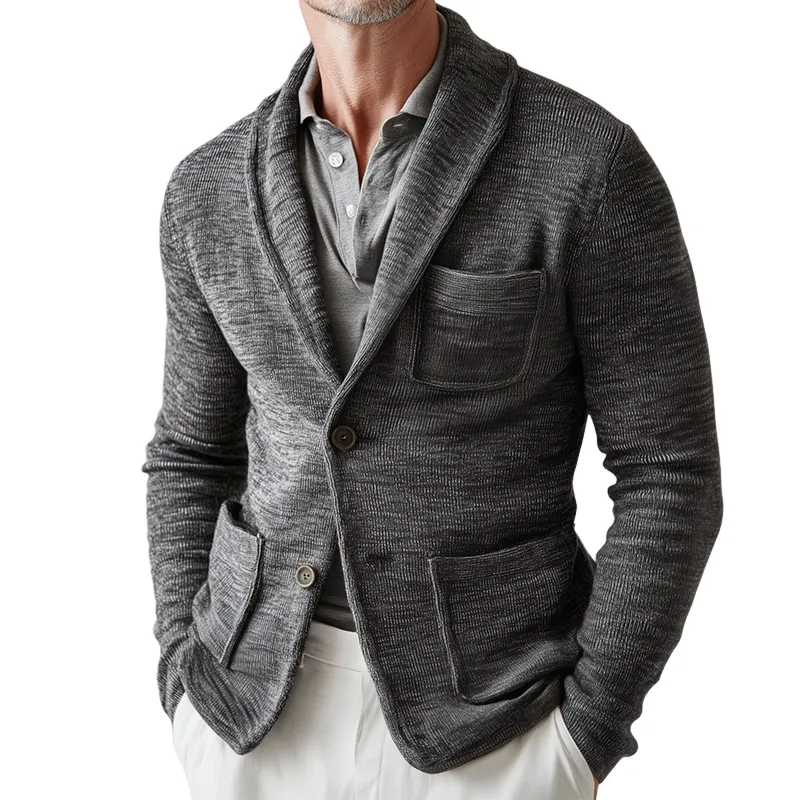 Men's Retro Casual Knitted Button-Up Cardigan MTA2812J5TO sold by Manly
