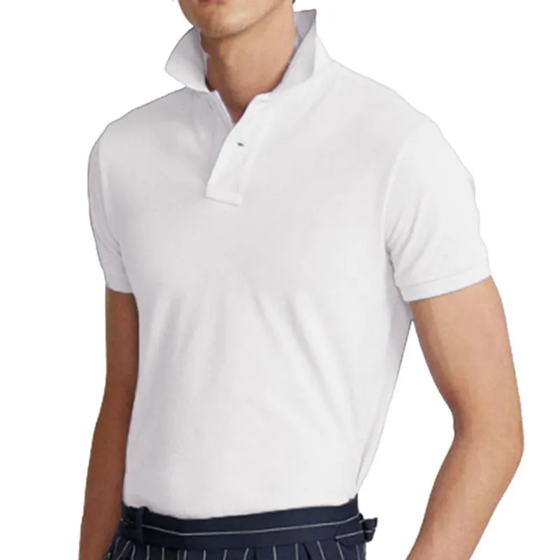 Men's Solid Slim Short Sleeve Polo Shirt 55059747Z sold by Manly