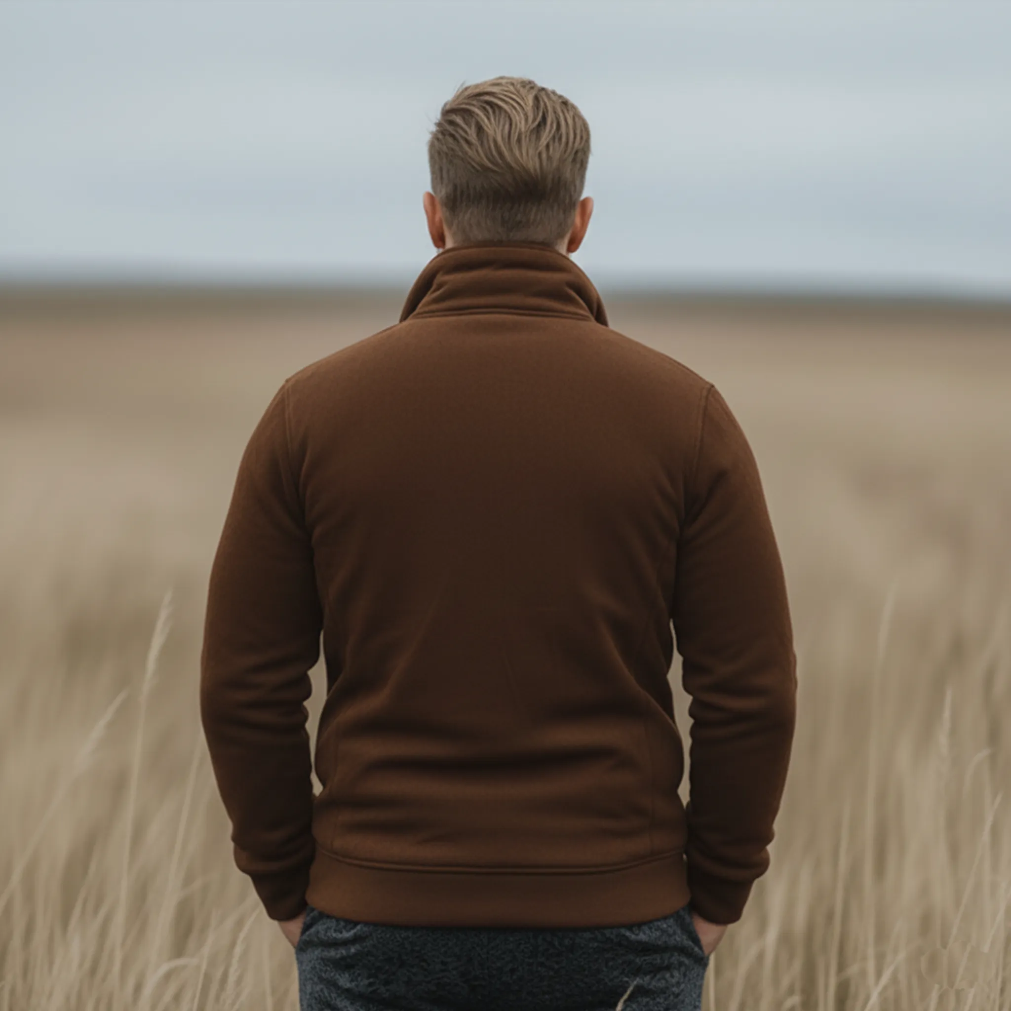 Men's Classic Western Tough Style Irregular Collar Design Faux Suede Jacket MTA2757J0K sold by Manly product image thumbnail 5