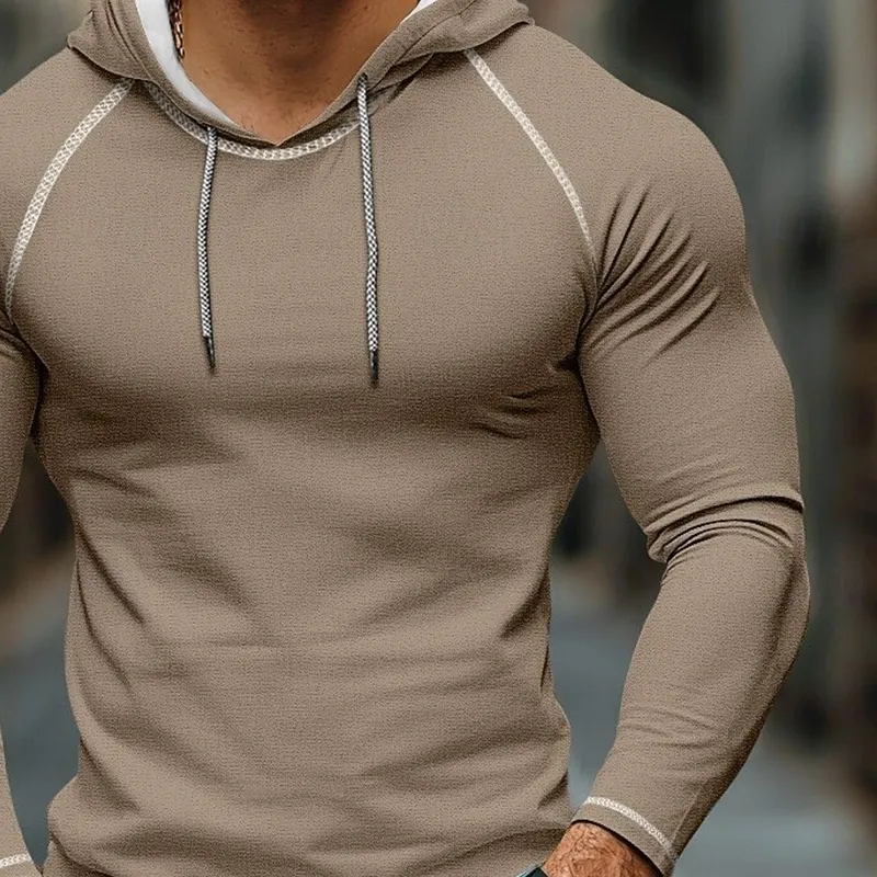 Men's Casual Slim Fit Cotton Blend Sports Hoodie MTA2862J8X sold by Manly product image thumbnail 3