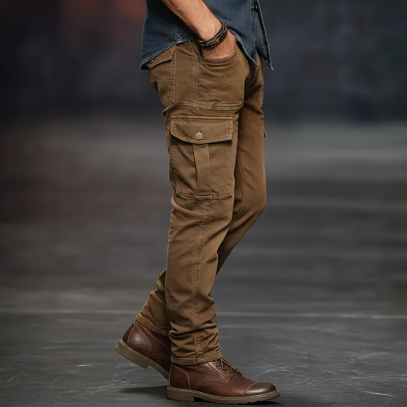 Men's Classic Khaki Slim-fit Jeans MTA2885J2U sold by Manly product image thumbnail 3