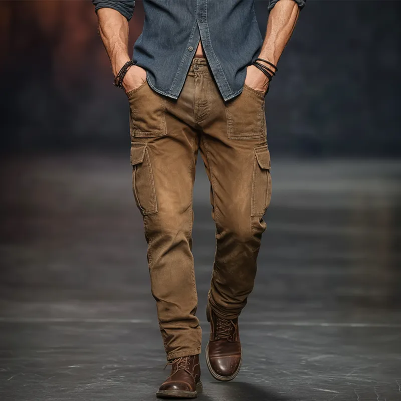 Men's Classic Khaki Slim-fit Jeans MTA2885J2U sold by Manly product image thumbnail 2