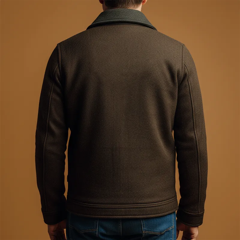 Men's Winter Vintage Herringbone Faux Wool Jacket MTA2788J8P sold by Manly product image thumbnail 3