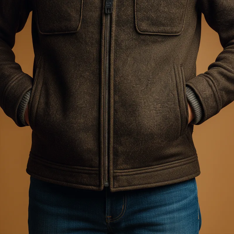 Men's Winter Vintage Herringbone Faux Wool Jacket MTA2788J8P sold by Manly product image thumbnail 5