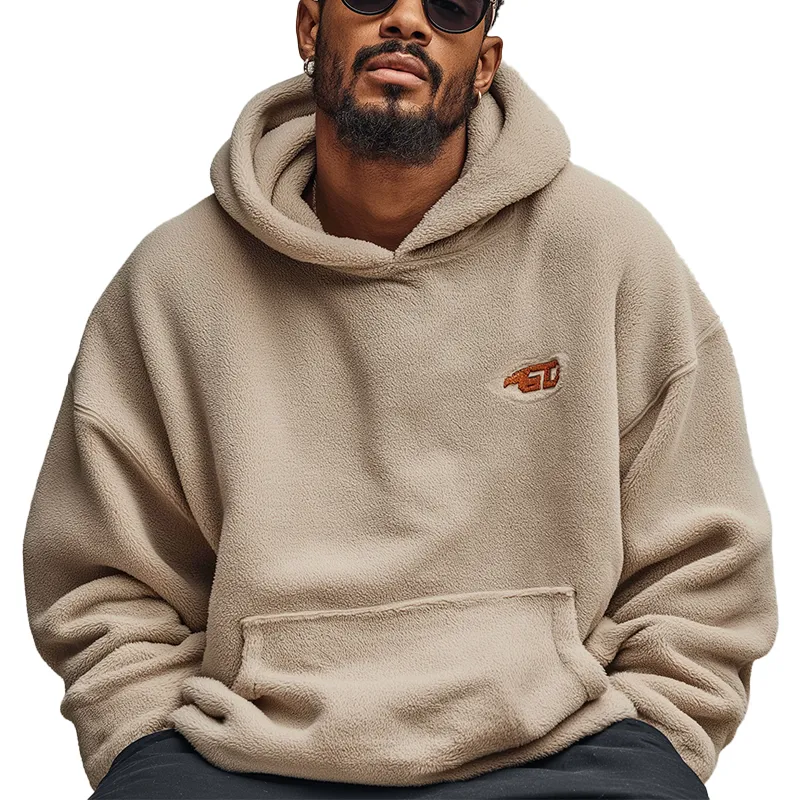 Men's Winter Fashion Flannel Hooded Sweatshirt MTA2753J6P sold by Manly