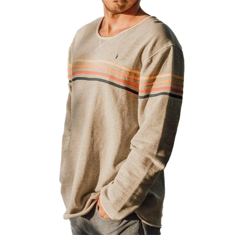 Men's Cotton Blend Printed Round Neck Long Sleeve T-Shirt 13638571X sold by Manly