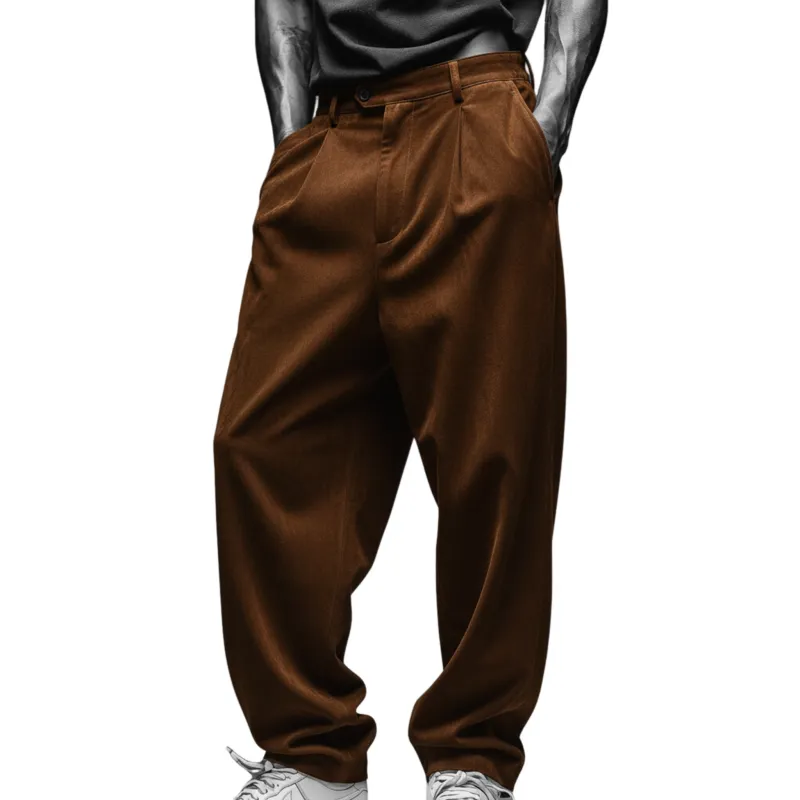 Men's Fashionable Casual Faux Suede Pants MTA0104K3K sold by Manly