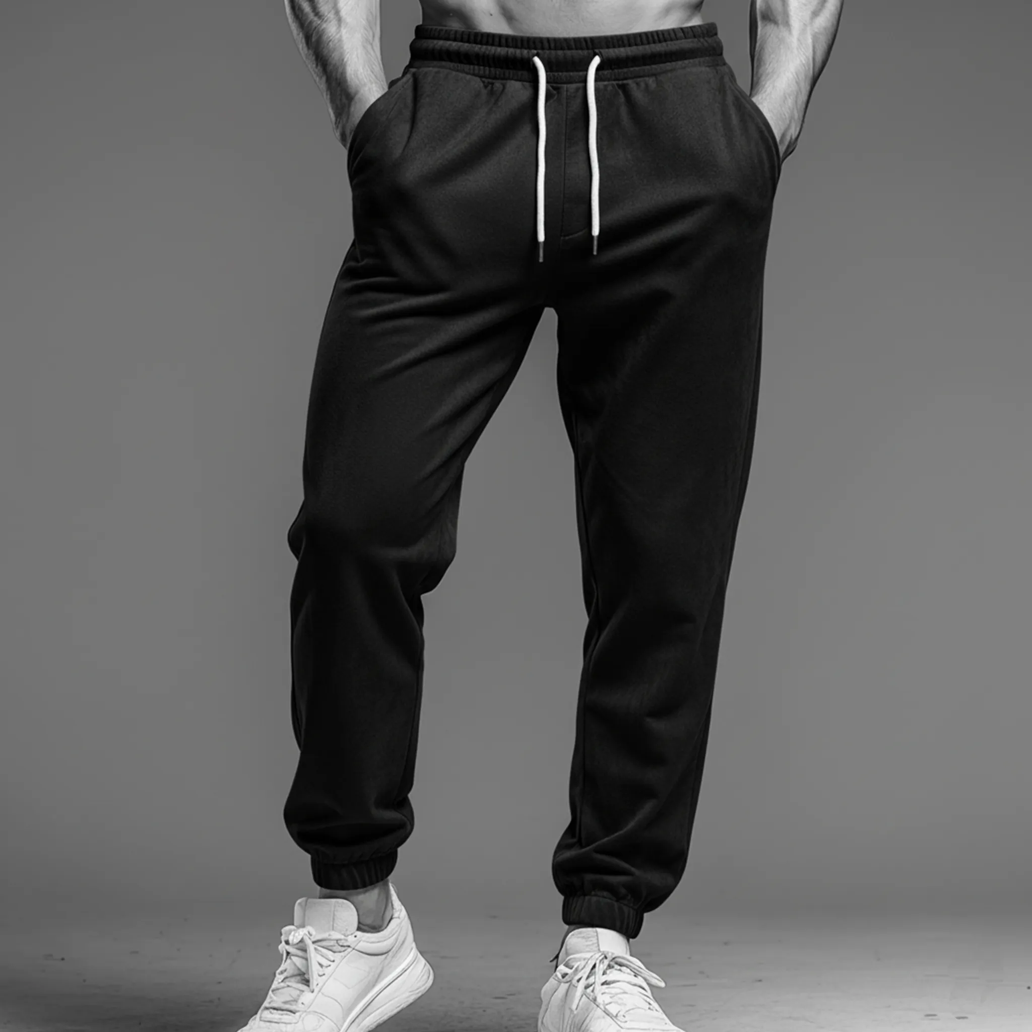 Men's Classic Casual Elastic Waist Faux Suede Pants MTA0161K8K sold by Manly product image thumbnail 4