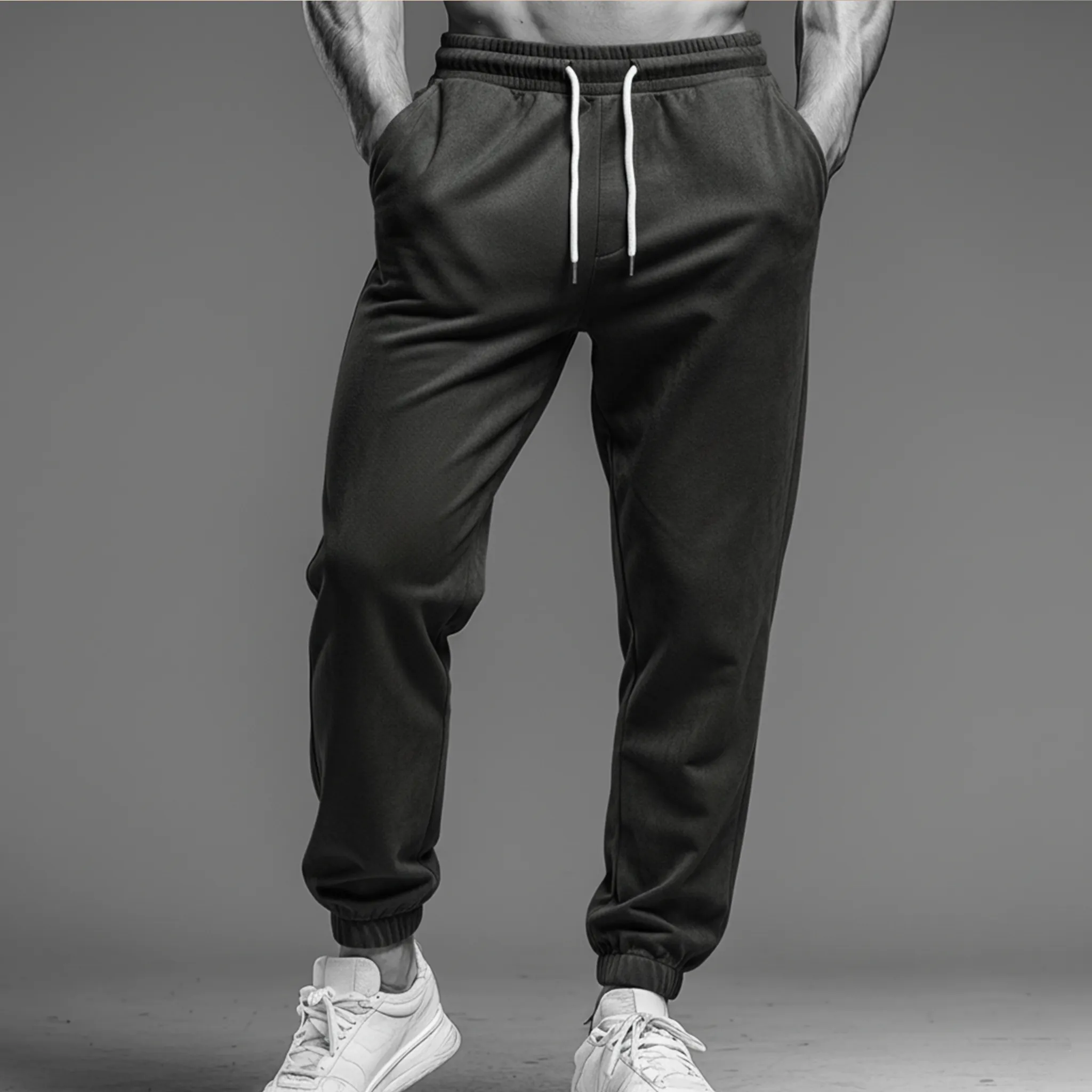 Men's Classic Casual Elastic Waist Faux Suede Pants MTA0161K8K sold by Manly product image thumbnail 2