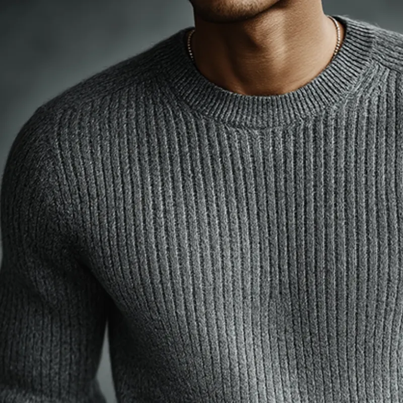 Men's Retro Casual Knitted Crew Neck Pullover Sweater MTA2956J1TO sold by Manly product image thumbnail 3