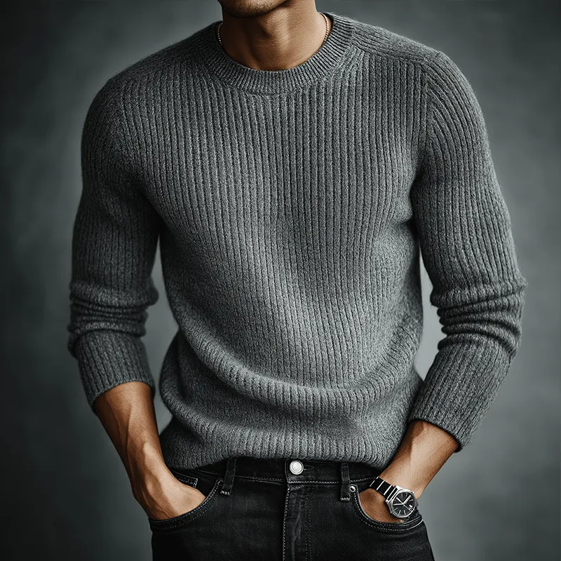 Men's Retro Casual Knitted Crew Neck Pullover Sweater MTA2956J1TO sold by Manly product image thumbnail 2