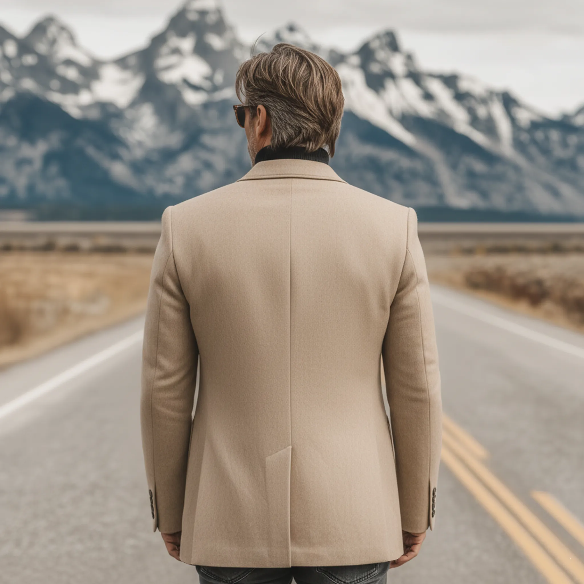 Men's Classic Retro Lapel Embroidered Faux Wool Single-breasted Blazer MTA0665K0K sold by Manly product image thumbnail 4