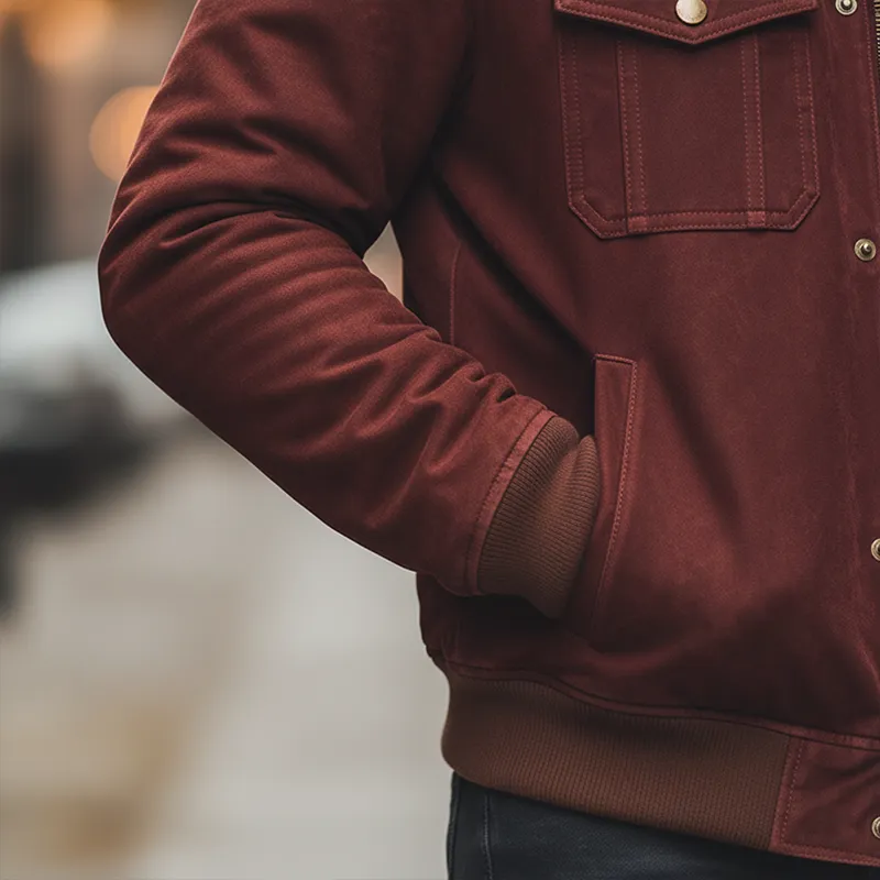 Men's Winter Retro Faux Suede Collar Jacket MTA0542K1P sold by Manly product image thumbnail 3