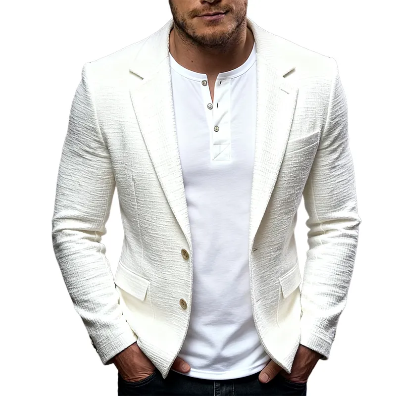 Men's Retro Casual Solid Color Blazer MTA0425K1TO sold by Manly