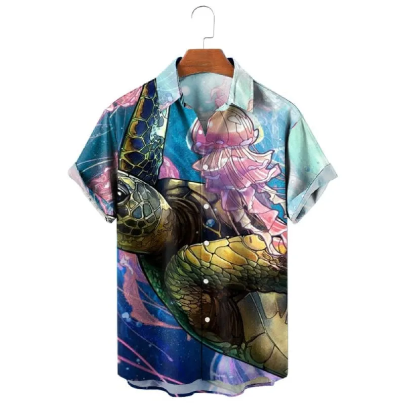Men's Underwater World Print Shirt 80441915X sold by Manly