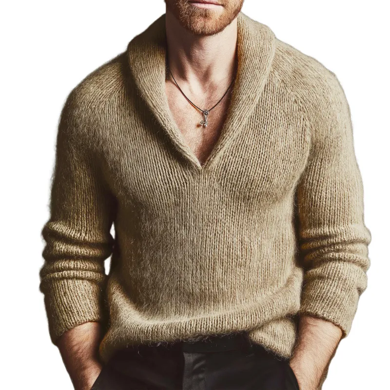 Men's Retro Casual Knitted Pullover Sweater MTA0364K1TO sold by Manly