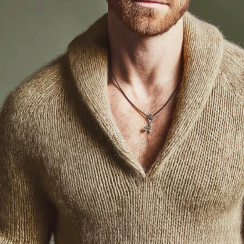 Men's Retro Casual Knitted Pullover Sweater MTA0364K1TO sold by Manly product image thumbnail 3