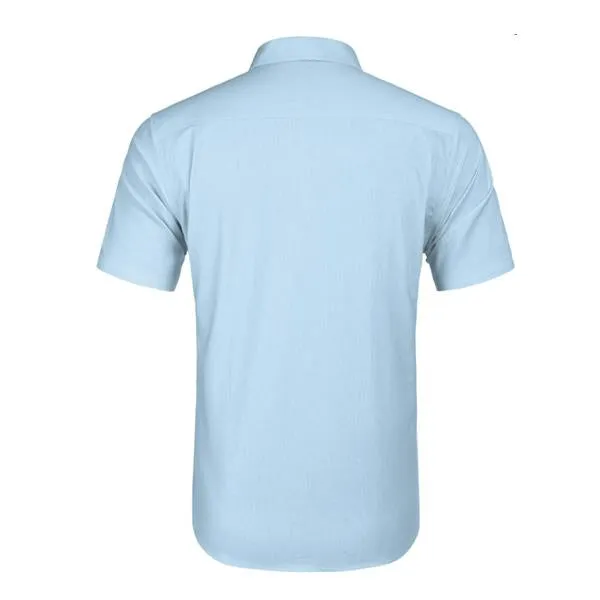 Men's Summer Linen Embroidered Short Sleeve Shirt 57349423X sold by Manly product image thumbnail 4