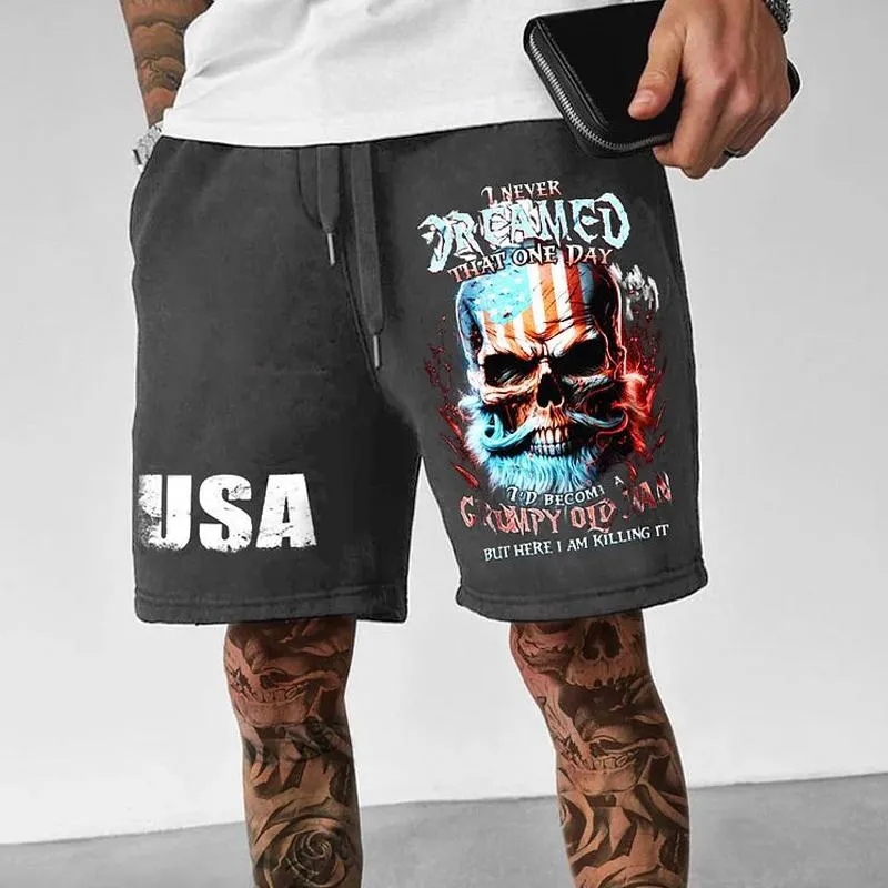 Men's Tooling Printed Sports Loose Wear-resistant Five-point Casual Pants 43208745X sold by Manly product image thumbnail 4