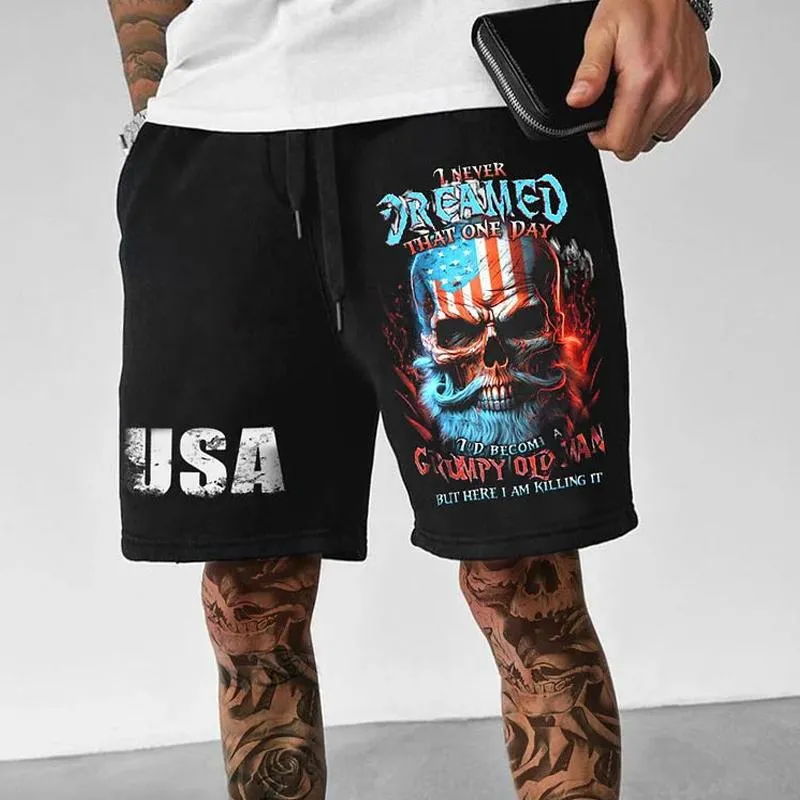 Men's Tooling Printed Sports Loose Wear-resistant Five-point Casual Pants 43208745X sold by Manly product image thumbnail 5