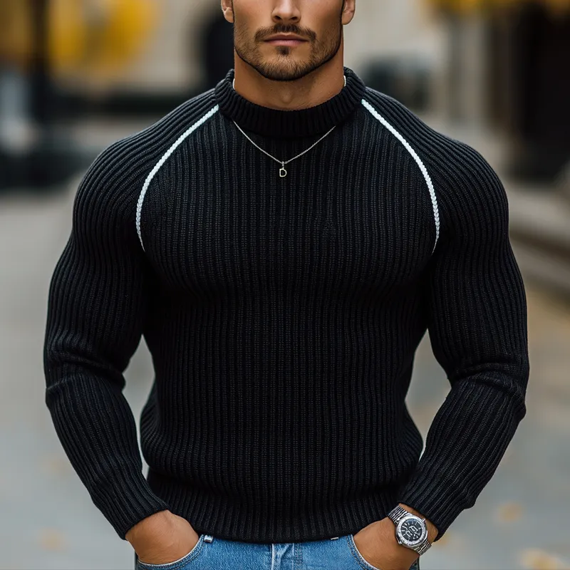 Men's Classic Crew Neck Slim Fit Knit Sweater MTA0806K1U sold by Manly product image thumbnail 2