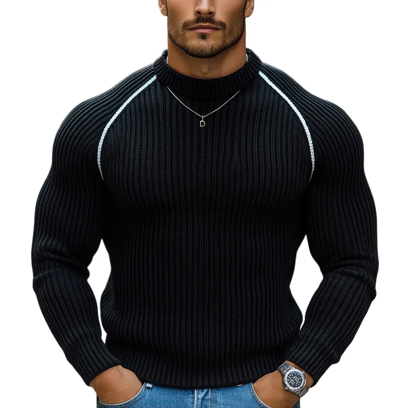 Men's Classic Crew Neck Slim Fit Knit Sweater MTA0806K1U sold by Manly