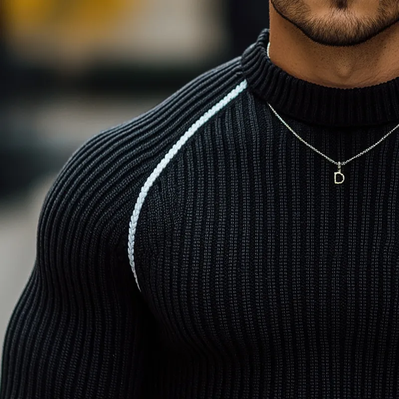 Men's Classic Crew Neck Slim Fit Knit Sweater MTA0806K1U sold by Manly product image thumbnail 5